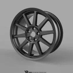 Car Rim 19 inch - real dimensions - FREE Free 3D model