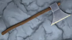 Cartoon hand-painted axe  Free low-poly  3D model