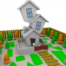 Cartoon House Free low-poly  3D model
