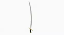 Cavalery saber Free low-poly  3D model