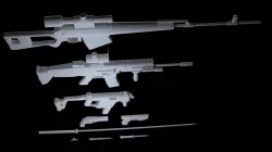 CGI Animation Weapons Pack Free 3D model