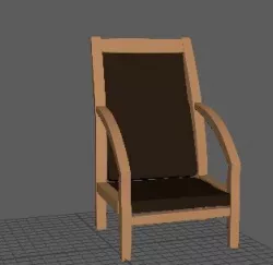 chair 3dmodel obj fbx mb Free low-poly  3D model