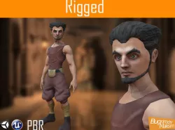 Character Elf Free low-poly  3D model