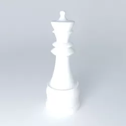 Chess piece the queen Houses of the world 3D model