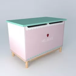 Chest jouetsrose BERLINGOT houses the world 3D model