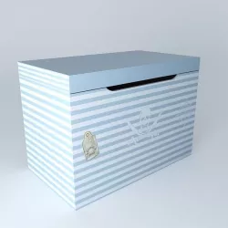Chest PIRATE blue toys houses the world 3D model