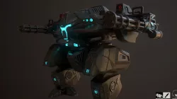 Combat Mech B-51 Free low-poly  3D model