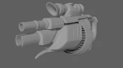 Concept rifle Free 3D model
