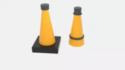  Cone Buoy Free  Free low-poly  3D model