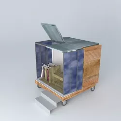 Cube clothing store A cube in my garden it is the opportunity... 3D model