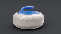 Curling Stone Free 3D model