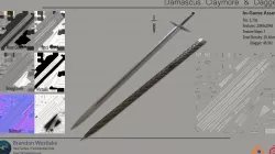 Damascus Claymore Free 3D model
