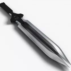 Darker than black dagger  Free 3D model