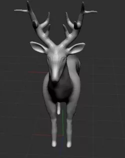 Deer Low Poly OBJ Free 3D model
