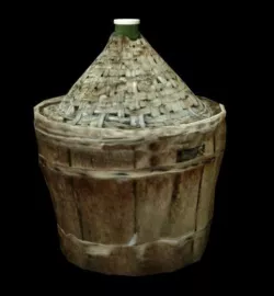 demijohn wine Low-poly  3D model