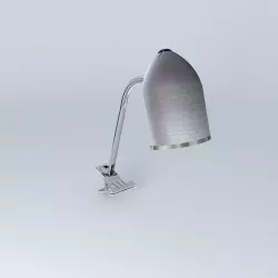 Desk lamp with a gray clip Tonic houses the world 3D model
