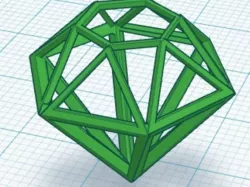 Diamond cage Free 3D model