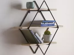 Diamond Cross Planes Shelf Free 3D model