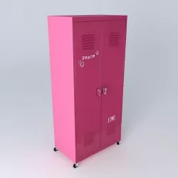 Dressing undue Pink wardrobe LOFT Maisons du monde 3D model
