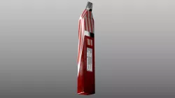 e-cigarette designer RED leather Free 3D model