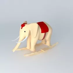 Elephant in Fanfan switches houses the world  3D model