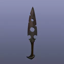 Fantasy dagger Free low-poly  3D model