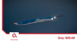 Fantasy sword - Ice wolf Free low-poly  3D model