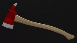 Fire axe low poly game ready trap money bentley Free low-poly  3D model