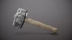 forging hammer  Free low-poly  3D model
