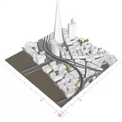 Free 3D Model of London - Sample of AccuCities Level 2 Model Free 3D model