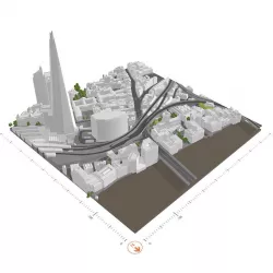 Free 3D Model of London - Sample of AccuCities Level 3 Model Free 3D model