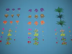 Free Lowpoly Stylized Foliage Free low-poly  3D model
