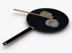 Frying pan Free 3D model