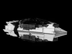 FUTURISTIC SPACESHIP Free low-poly  3D model