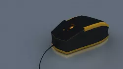 Gaming Mouse 3D Free low-poly  3D model