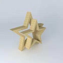 Glitter stars glitter deco houses in the world 3D model