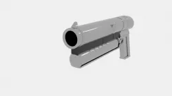 Gun Free Nbas Free low-poly  3D model