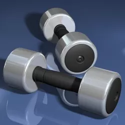 Gym Dumbbell Weights Free 3D model