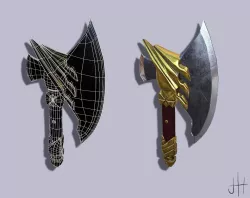 Hand Axe Free low-poly  3D model