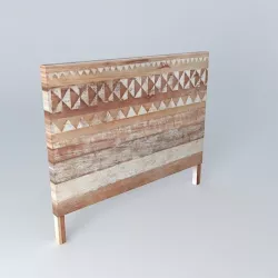 Headboard TIKKA houses the world 3D model