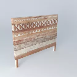Headboard TIKKA houses the world 3D model