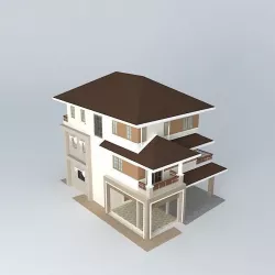 House 3 FL P302 3D model