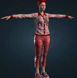 human Free low-poly  3D model