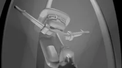 Human statue low poly Free low-poly  3D model