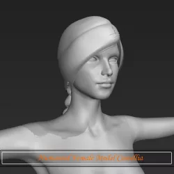 Humanoid Female Model Camellia Free 3D model