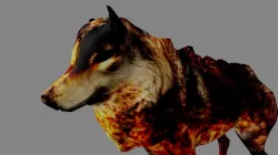hunterWolf  Free low-poly  3D model