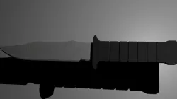  Hunting knife weapon Free low-poly  3D model