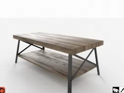 Industrial Cocktail Table Free low-poly  3D model