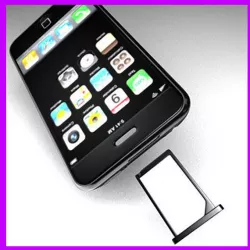 iPhone 3G with sim card 3D model