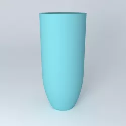 Jarre blue IMPERIAL houses the world 3D model
